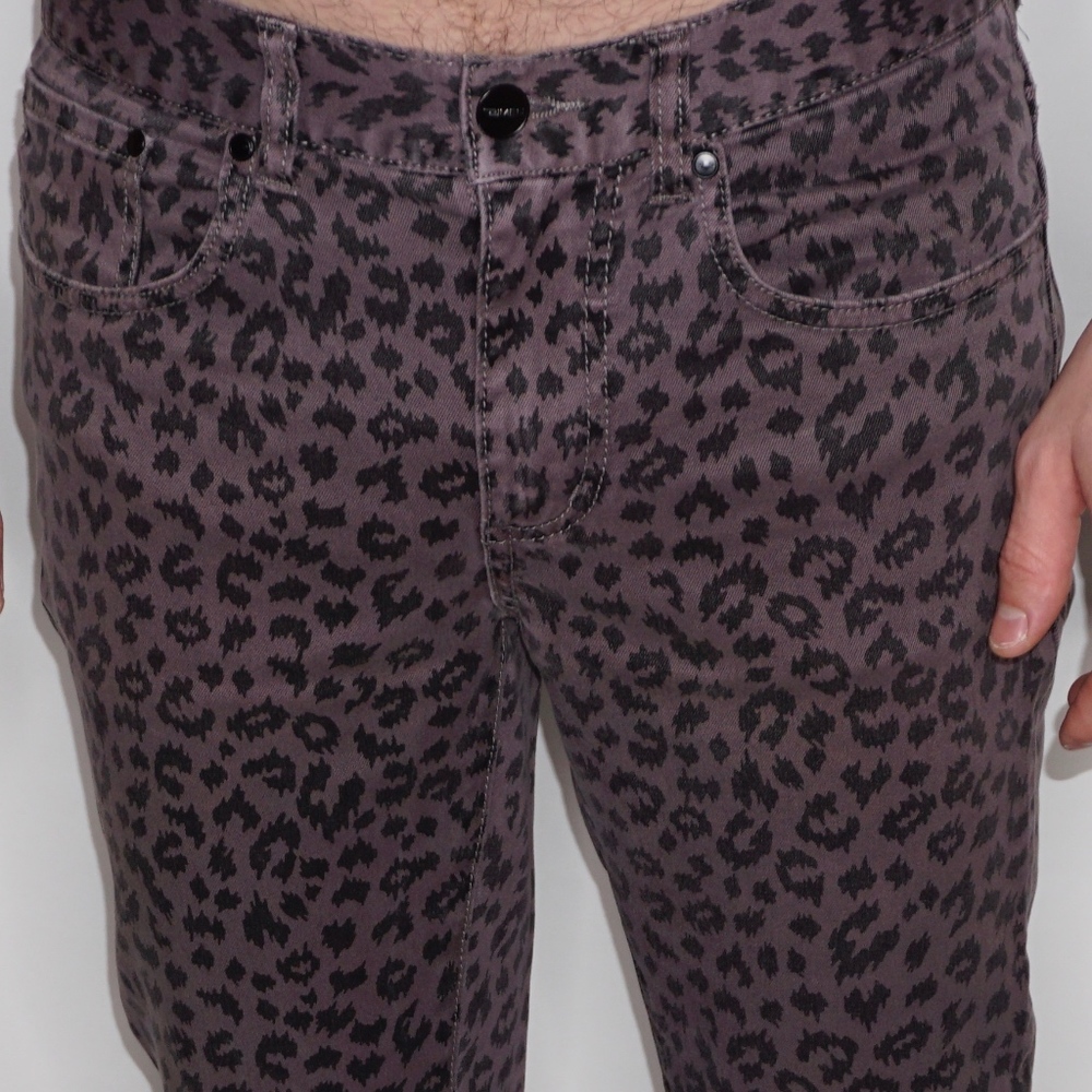 Forever 21 "Purple Cheetah"  Skinny Jeans